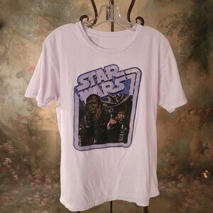 Star Wars Graphic T-shirt Retro Chewbacca Hans Solo LG No tags see measurements